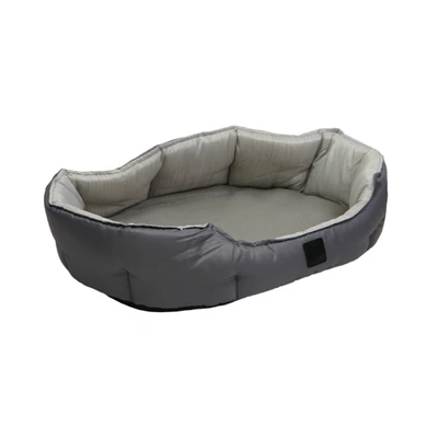 Gambar Paws N Tail Ukuran M Tempat Tidur Hewan Waterproof Oxford - Abu-Abu