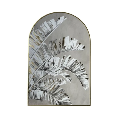 Gambar Informa Lukisan Kanvas Handmade & Print Arch Leaves 80.8x120.8 cm - Mix