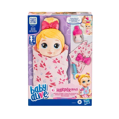 Gambar Baby Alive Set Pretend Shampoo Snuggle Blonde Harper