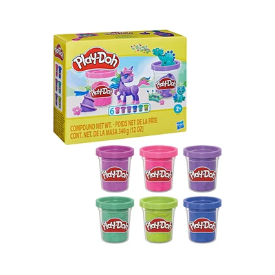 Gambar Play Doh Set 6 Pcs Sparkle Collection F9932