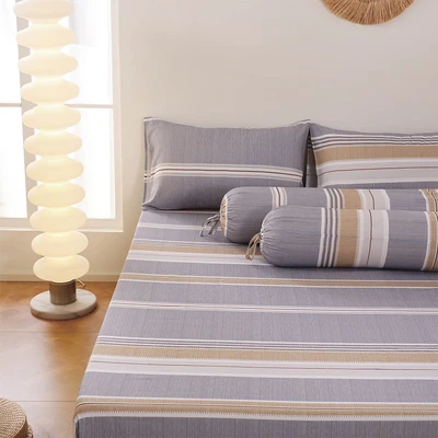 Gambar Sleeplite 160x200 cm Set 5 Pcs Seprai Queen Microfiber Drew