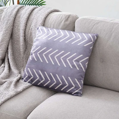 Gambar Informa Bantal Sofa Dacron Print Arrow 40x40 cm - Abu-Abu