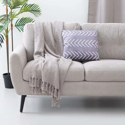 Gambar Informa Bantal Sofa Dacron Print Arrow 40x40 cm - Abu-Abu