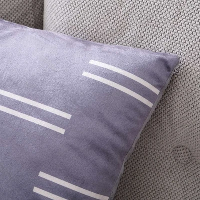 Gambar Informa Bantal Sofa Dacron Print Lines 40x40 cm - Abu-Abu