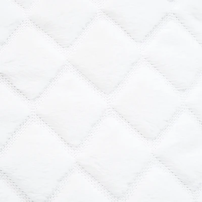 Gambar Informa Demi Bantal Sofa Polyester Quilt Faux Fur 45x45 cm - Putih