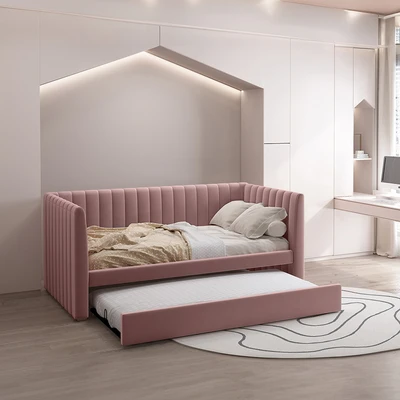 Gambar Informa 100x200 Cm Bianca Tempat Tidur Sorong Dengan Kasur - Pink