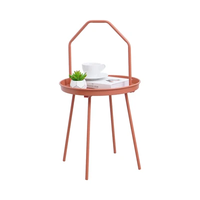 Gambar Informa Hanna Meja Sisi Round - Merah Terracotta