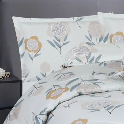 Gambar Sleeplite 160x200 cm Set 6 Pcs Seprai Queen Microfiber Flower Ellie