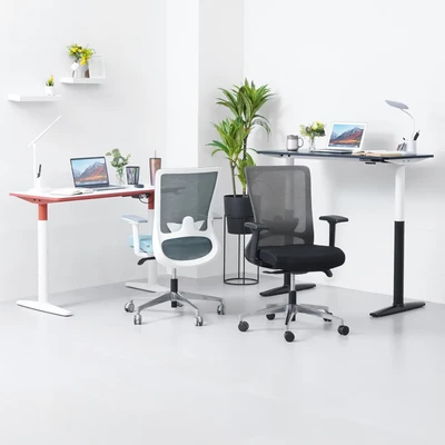 Gambar Sunon Neo Winger Kursi Kantor Sandaran Rendah - Hitam/Abu-Abu