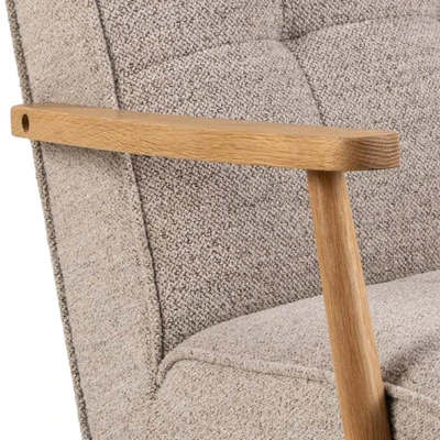 Gambar Nordia Gabbs Kursi Lounge Monza - Krem Beige