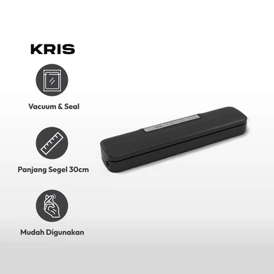 Gambar Kris Vacuum Sealer Slim 30 cm - Hitam