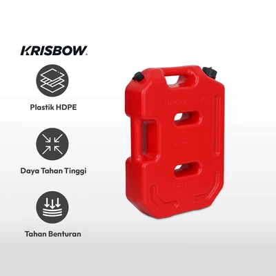 Gambar Krisbow 10 Ltr Jerigen Gasoline Two Hole - Merah