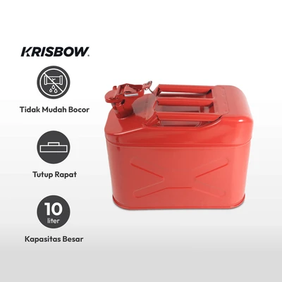 Gambar Krisbow 10 Ltr Jerigen Gasoline - Merah