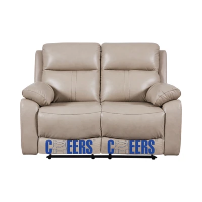 Gambar Cheers Mario Sofa Recliner Kulit 2 Seater - Cokelat Latte