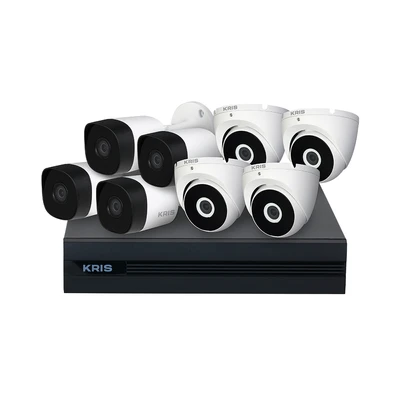 Gambar Kris Kamera CCTV CVI Cooper 2mp Dengan DVR & HDD 2TB Set 8 pcs