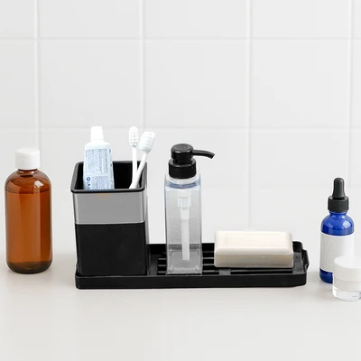 Gambar Informa Waller Dispenser Sabun Dengan Drainer - Hitam