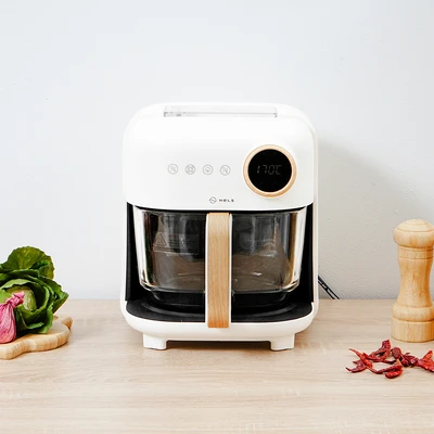 Gambar Kels Trevo Air Fryer Glass Steam 4.2 Liter 800 Watt - Putih
