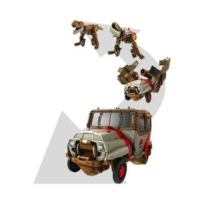 Gambar Jurassic World Figure Fierce Changers Chase & Roar Tyrannosaurus Rex - Cokelat