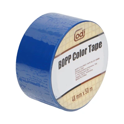 Gambar Odi Isolasi Bopp Colored 50 Meter 48 mm - Biru
