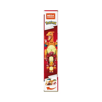 Gambar Mega Construx Pokemon Charmander Evolution Set 313 Pcs - Oranye