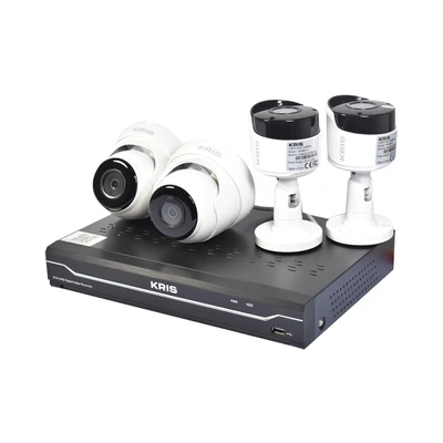 Gambar Kris Set 4 Pcs Kamera Cctv Ahd 2mp 8 Channel Dengan Dvr & Hdd 1tb