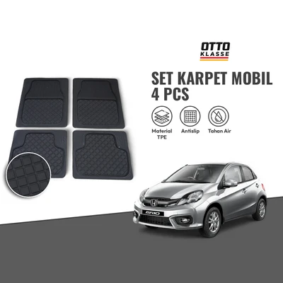 Gambar Otto Klasse Set 4 pcs Karpet Mobil Tpe 1323 - Hitam