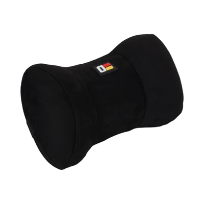 Gambar Otto Klasse Set 2 Pcs Bantal Leher Kursi Mobil Suede - Hitam