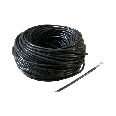 Gambar Krisbow Kabel Listrik Serabut NYMHY 1 Meter 2x0.75 mm2 - Hitam