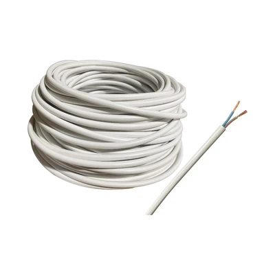 Gambar Krisbow Kabel Listrik Serabut NYMHY 1 Meter 2x1 mm2 - Putih