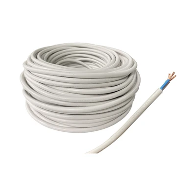 Gambar Krisbow Kabel Listrik Serabut NYMHY 1 Meter 3x1.5 mm2 - Putih