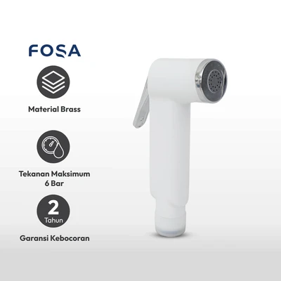 Gambar Fosa Toilet Shower Head Elegant - Putih