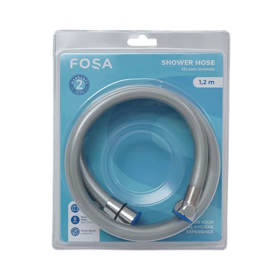 Gambar Fosa 1.2 Mtr Selang Shower Elegant - Silver
