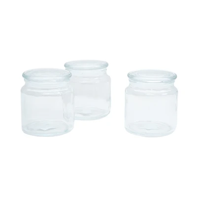 Gambar Informa Lily Stoples Kaca 450 ml Set 3 pcs Transparan
