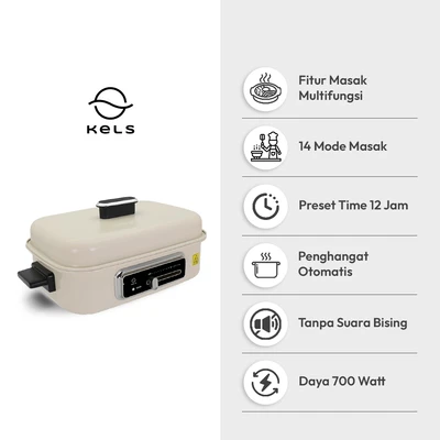 Gambar Kels Bervin Multicooker 4 In 1 - Krem Beige