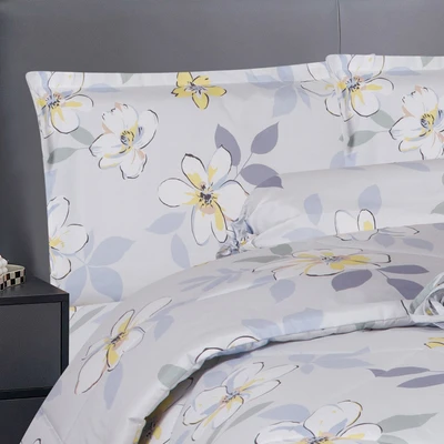 Gambar Sleeplite 120x200 cm Set 4 Pcs Seprai Single Microfiber Flower Isla