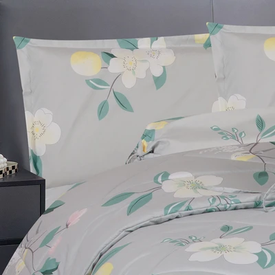 Gambar Sleeplite 160x200 cm Set 6 Pcs Seprai Queen Microfiber Flower Layla