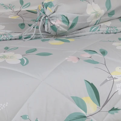 Gambar Sleeplite 160x200 cm Set 6 Pcs Seprai Queen Microfiber Flower Layla
