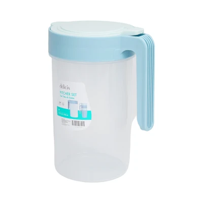 Gambar Delicia Murray Teko & Gelas Set 5 pcs - Biru Muda