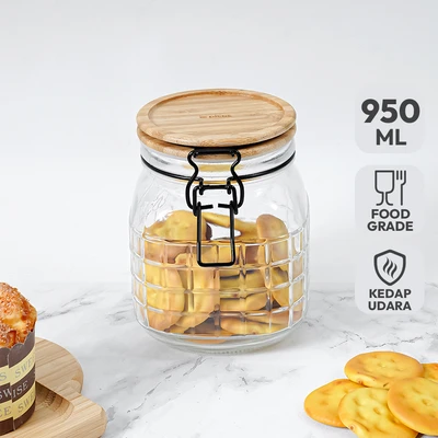 Gambar Picas Noir Stoples Makan 950 ml Transparan - Cokelat