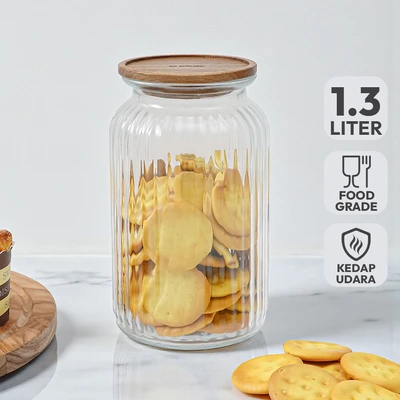 Gambar Picas Liberica Stoples Kaca 1.3 Liter Transparan - Cokelat
