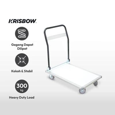 Gambar Krisbow Troli Barang Aluminium 300 Kg - Putih