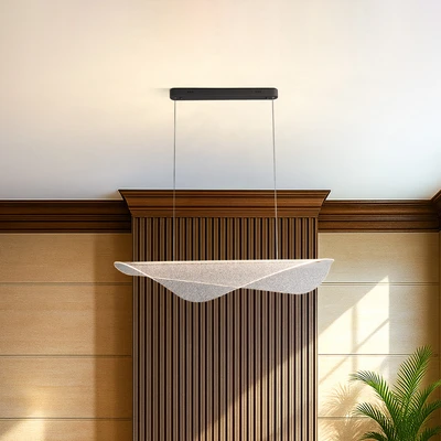 Gambar Informa Kiana Lampu Gantung Hias Rectangle - Cokelat Coffee