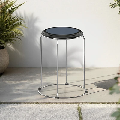 Gambar Soleil Lotus Bangku - Hitam/Krom