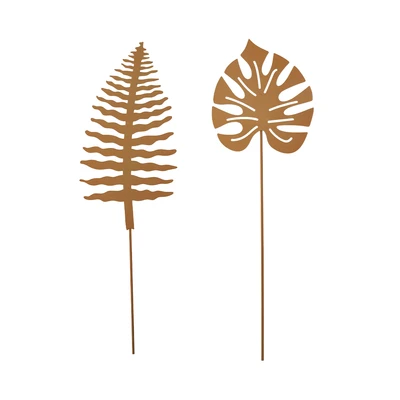 Gambar Arthome Tongkat Dekorasi Taman Leaves Set 2 pcs