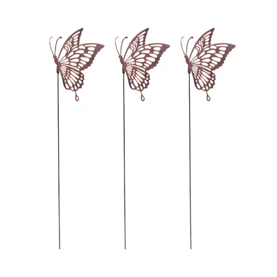 Gambar Arthome Tongkat Dekorasi Taman Butterfly Set 3 pcs