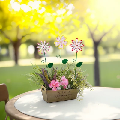 Gambar Arthome Tongkat Dekorasi Taman Flower Set 3 pcs