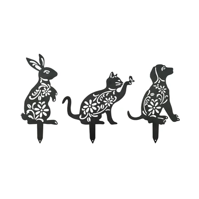 Gambar Arthome Tongkat Dekorasi Taman Pet Set 3 pcs
