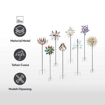 Gambar Arthome Tongkat Dekorasi Taman Windmill Lotus