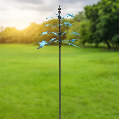 Gambar Arthome Tongkat Dekorasi Taman Windmill Flock - Biru