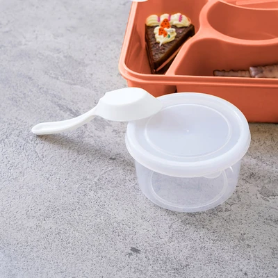 Gambar Picas Kotak Makan 3 Sekat Dengan Soup Pot 1 Liter - Merah